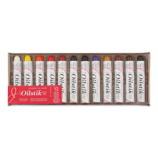 Set of 12 / Student Oilstik Oil Paint Stick / Shiva