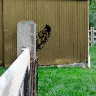 Chicken / Outdoor Metal Peekaboo Decor
