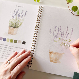 "Garden" / Beginner Watercolor Workbook