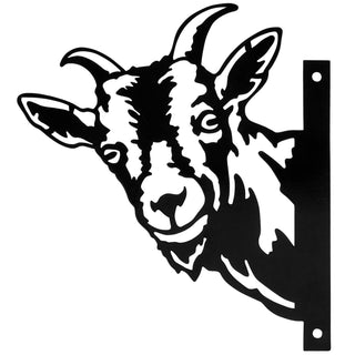 Goat / Outdoor Metal Peekaboo Decor