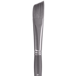 Size 10 / Angled / Synthetic Oil Brushes / Grey Matters