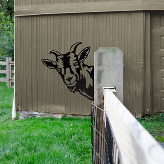 Goat / Outdoor Metal Peekaboo Decor