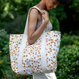 Block-Printed Canvas Bags - Multiple Styles