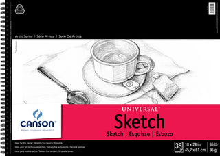 18x24” / Universal Sketch Pad / Canson