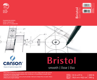 14x17" / Bristol Smooth Pad / Foundation Series / Canson