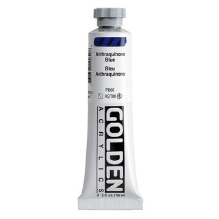 Anthraquinone Blue 2oz / Heavy Body Acrylics / Golden Paints