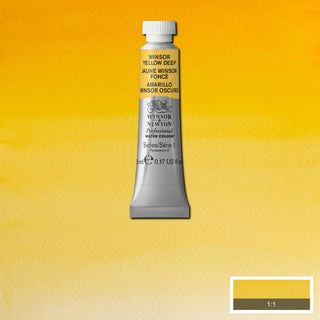 Winsor Yellow Deep / Watercolour 5mL / Winsor & Newton