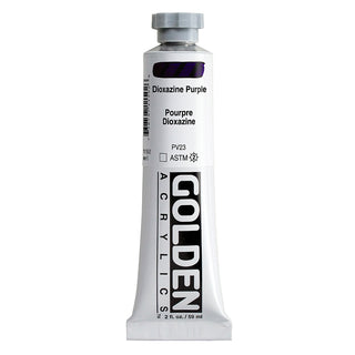 Dioxazine Purple 2oz / Heavy Body Acrylics / Golden Paints