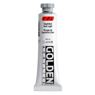 Naphthol Red Light 2oz / Heavy Body Acrylics / Golden Paints