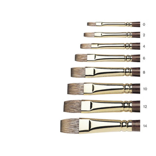Size 8 /  Long Flat / Synthetic Mongoose Monarch Oil Brushes / Winsor & Newton