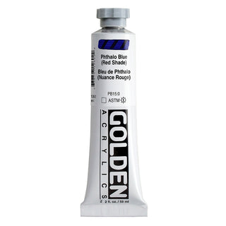 Phthalo Blue (Red Shade) 2oz / Heavy Body Acrylics / Golden Paints