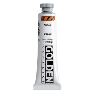 Azo Gold / 2oz / Heavy Body Acrylics / Golden Paints