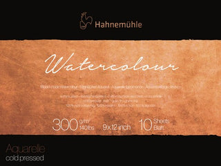 9x12" / 140lb / Cold Press Collection Watercolour Paper Block / Hahnemuhle