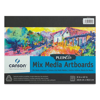 9x12” / Mixed Media Artboard Plein Air Pad / Canson