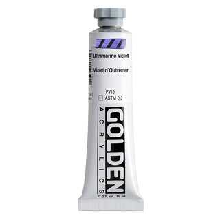 Ultramarine Violet 2oz/ Heavy Body Acrylics / Golden Paints