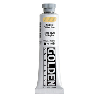 Naples Yellow Hue 2oz/ Heavy Body Acrylics / Golden Paints