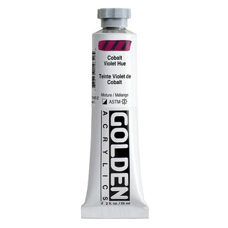 Cobalt Violet Hue 2oz / Heavy Body Acrylics / Golden Paints