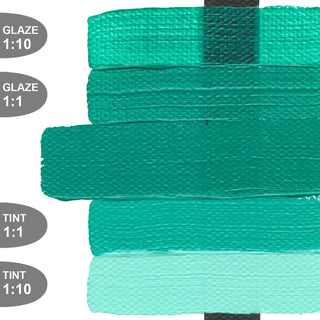 Light Turquoise (Phthalo) 2oz / Heavy Body Acrylics / Golden Paints