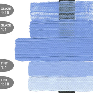 Light Ultramarine Blue 2oz / Heavy Body Acrylics / Golden Paints