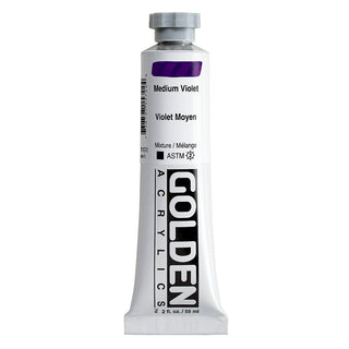 Medium Violet 2oz / Heavy Body Acrylics / Golden Paints