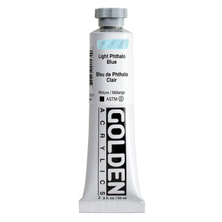 Light Phthalo Blue / 2oz / Heavy Body Acrylics / Golden Paints