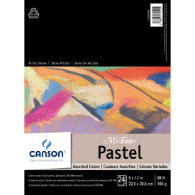 9x12” / Assorted Colors / Mi-Teintes Pastel Paper Pad / Canson