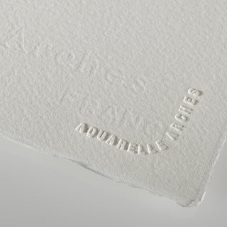 Natural White / 22x30" / Rough Press Watercolor Paper Sheet / Arches