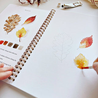 "Autumn" / Beginner Watercolor Workbook