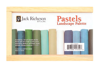 Box of 12 / Landscape Palette Pastel Sticks / Yarka Jack Richeson