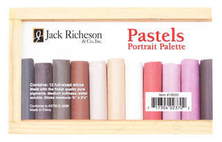 Box of 12 / Portrait Palette Pastel Sticks / Yarka Jack Richeson