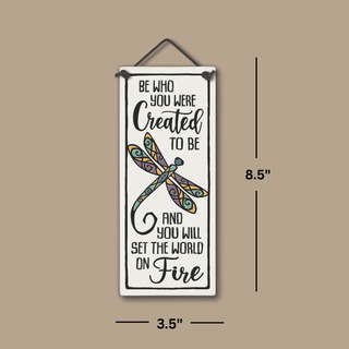 "Set the World on Fire" / Ceramic Wall Hanging