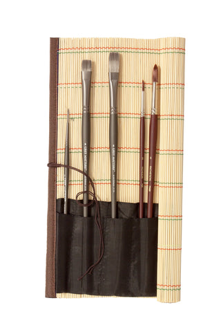 Bamboo Mat Brush Holder / Jack Richeson