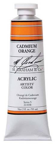 Cadmium Orange  59ml/ Acrylics / M. Graham