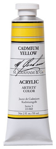 Cadmium Yellow 59ml / Acrylics / M. Graham