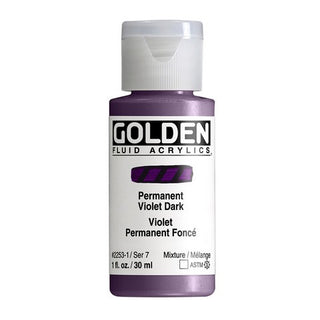 Perm Violet Dark / 1oz / Fluid Acrylics / Golden Paints