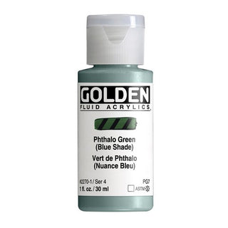 Phthalo Green (Blue Shade) / 1oz / Fluid Acrylics / Golden Paints