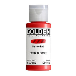 Pyrrole Red / 1oz / Fluid Acrylics / Golden Paints