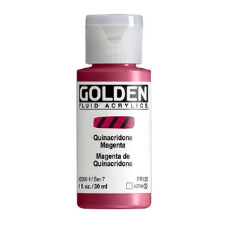 Quinacridone Magenta / 1oz / Fluid Acrylics / Golden Paints