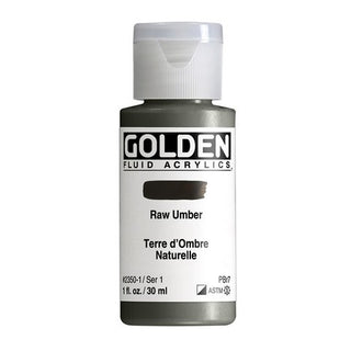 Raw Umber / 1oz / Fluid Acrylics / Golden Paints