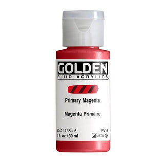 Primary Magenta / 1oz / Fluid Acrylics / Golden Paints