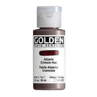 Alizarin Crimson Hue 1oz/ Fluid Acrylics / Golden Paints