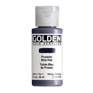 Prussian Blue Hue / 1oz / Fluid Acrylics / Golden Paints