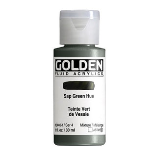Sap Green / 1oz / Fluid Acrylics / Golden Paints