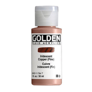 Iridescent Copper (Fine) / 1oz / Fluid Acrylics / Golden Paints