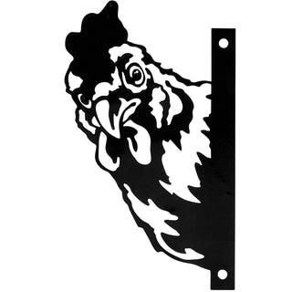 Chicken / Outdoor Metal Peekaboo Decor