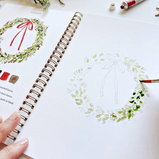 "Christmas" / Beginner Watercolor Workbook
