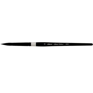 Round / Squirrel Blend Black Velvet Watercolor Brushes / Silver Brush