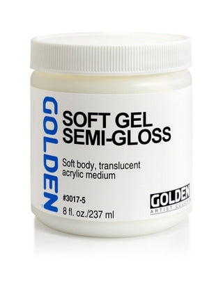 8oz / Semi-Gloss Soft Gel / Golden