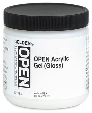 8oz / Gloss OPEN Acrylic Gel / Golden