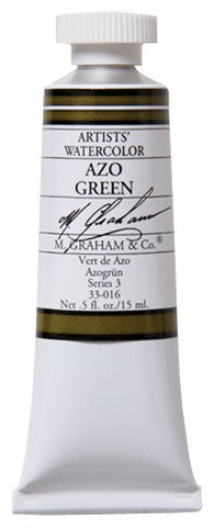 Azo Green 15ml/ Watercolor / M. Graham